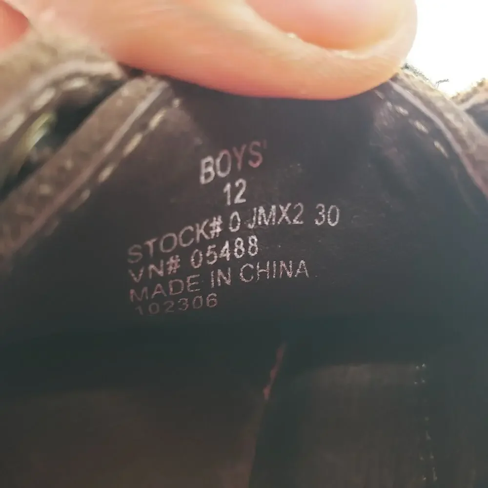 LL Bean Boys Size 12 Brown Leather Casual Oxford Dress Shoes